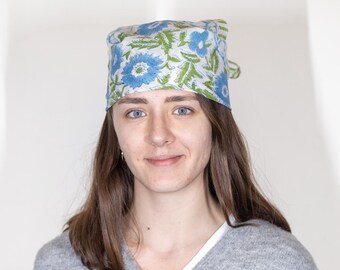 Organic Cotton Bandana, 100% Cotton Scarf Handmade, Neck Wrap Scarf, Head Wrap, Face Cover, Napkin, Bohemian Style Hand Block Print Bandana