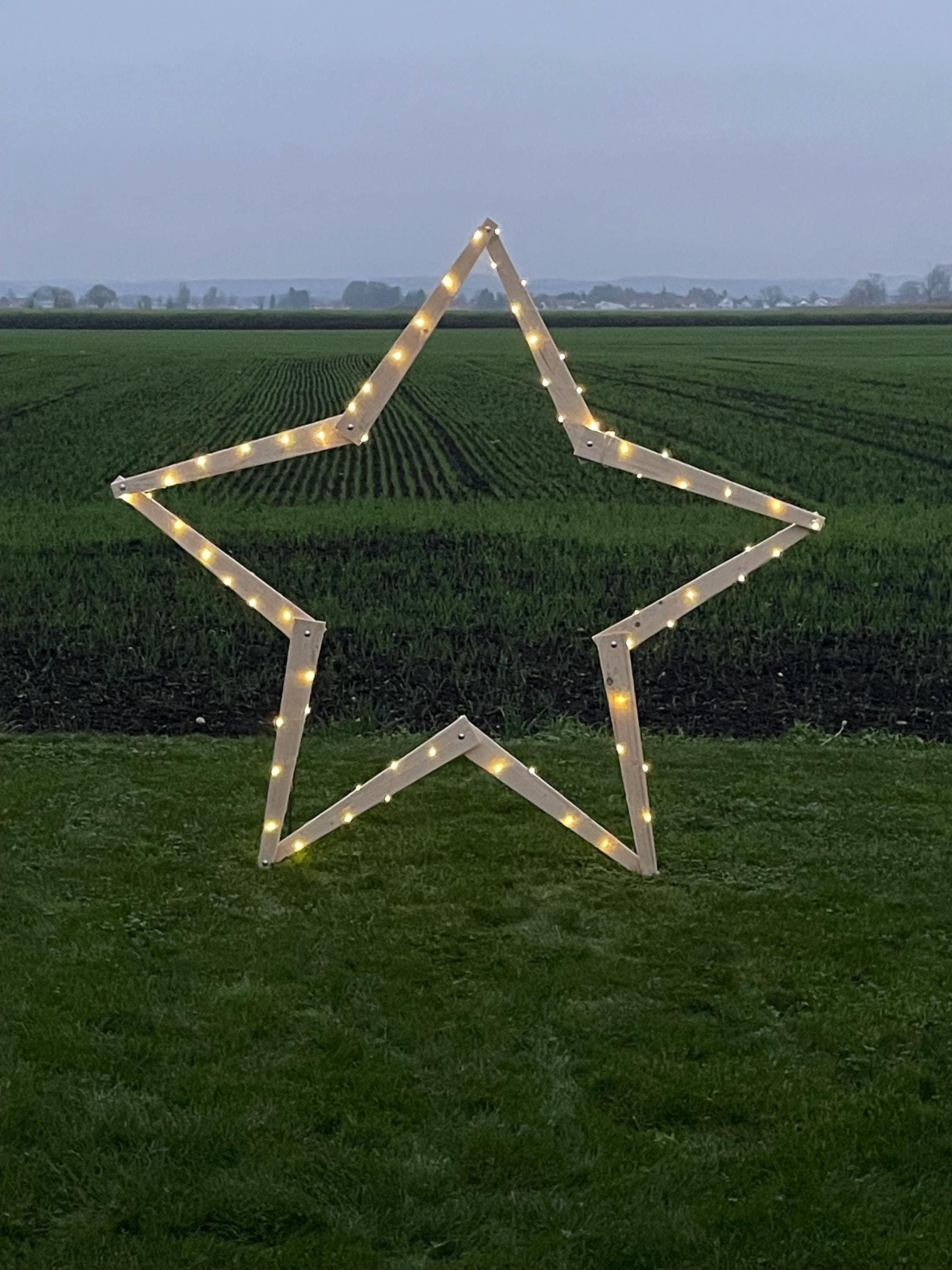 Weihnachtsstern Holz I XXL Holzstern - Groer beleuchteter Holz  Weihnachtsstern Weihnachtsdeko  Outdoor Stern - LED Beleuchtung incl. -  Etsy.de