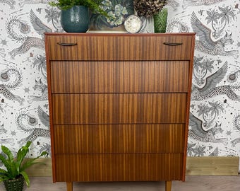 Vintage Retro Teak Avalon Yatton Beehive Style Drawers