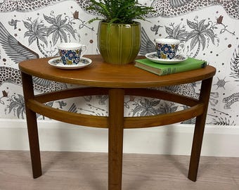 Vintage Mid century Eye Shaped Side Table for Nathan Trinity Coffee Table