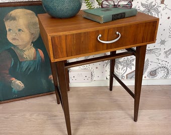 Vintage Midcentury Teak Bedside Table by Meredew
