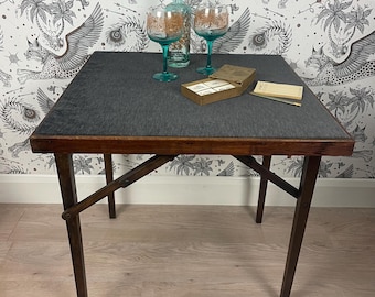 Vintage Folding Card Games Table