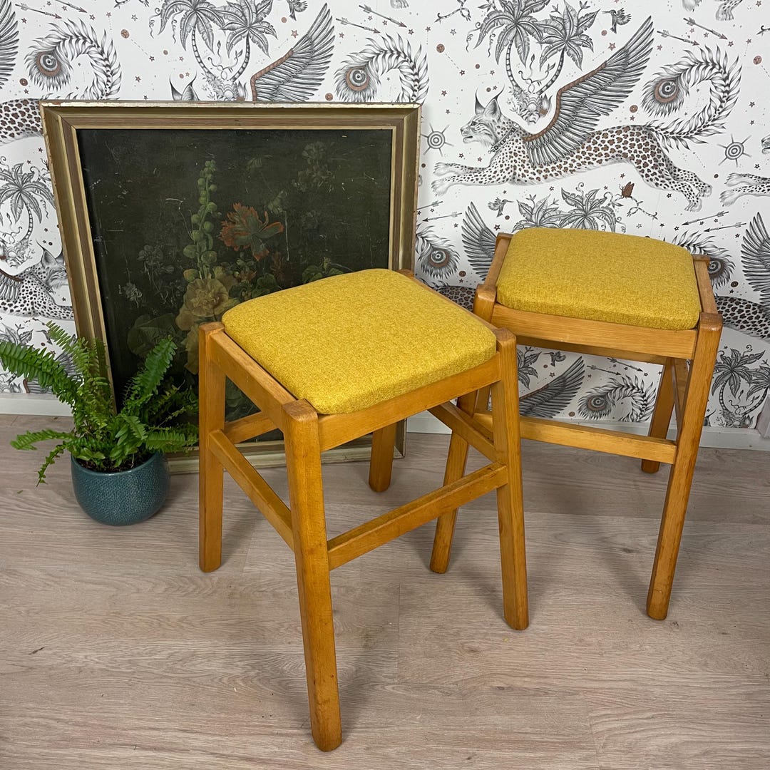 Pair of Vintage Stacking Stools - Etsy