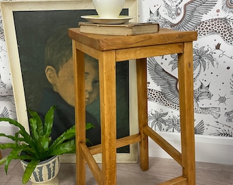 Vintage Wooden Lab Stool