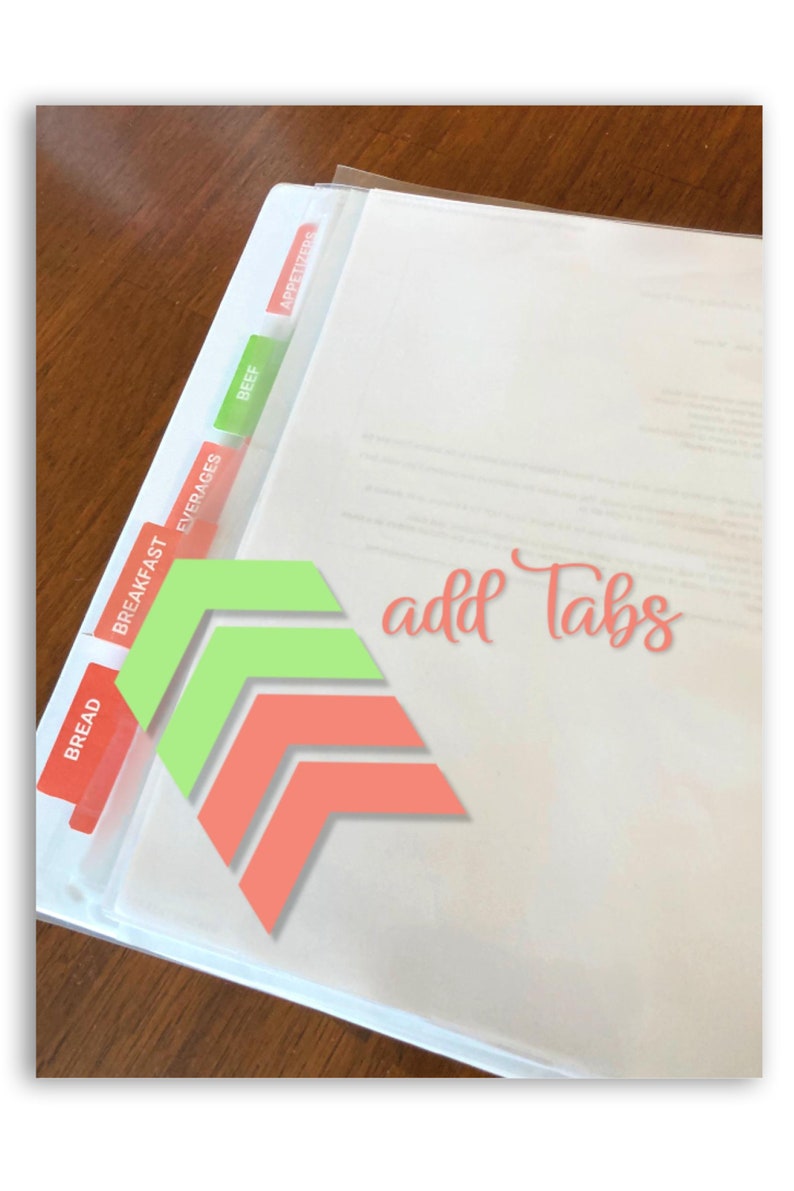 70 Page Printable Recipe Binder Etsy