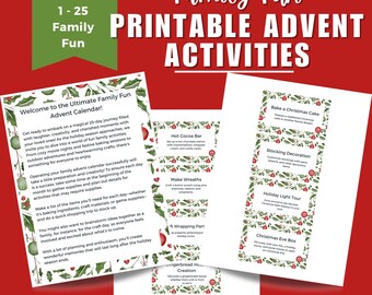 25 Family Fun Printable Advent Activities