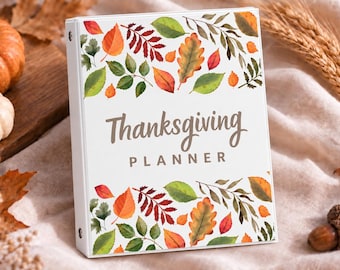36-seitiger druckbarer Thanksgiving-Planer