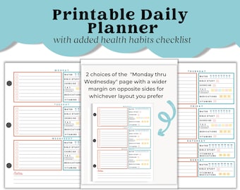 Printable Daily Planner Pages