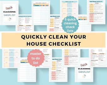 Quick Clean Your Home Checklist
