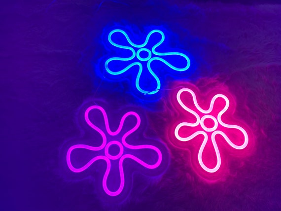 Popping Flowers Neon Sign Bob Esponja flor neón signo Led - Etsy México Popping Flowers Neon Sign Bob Esponja flor neón signo Led - Etsy México