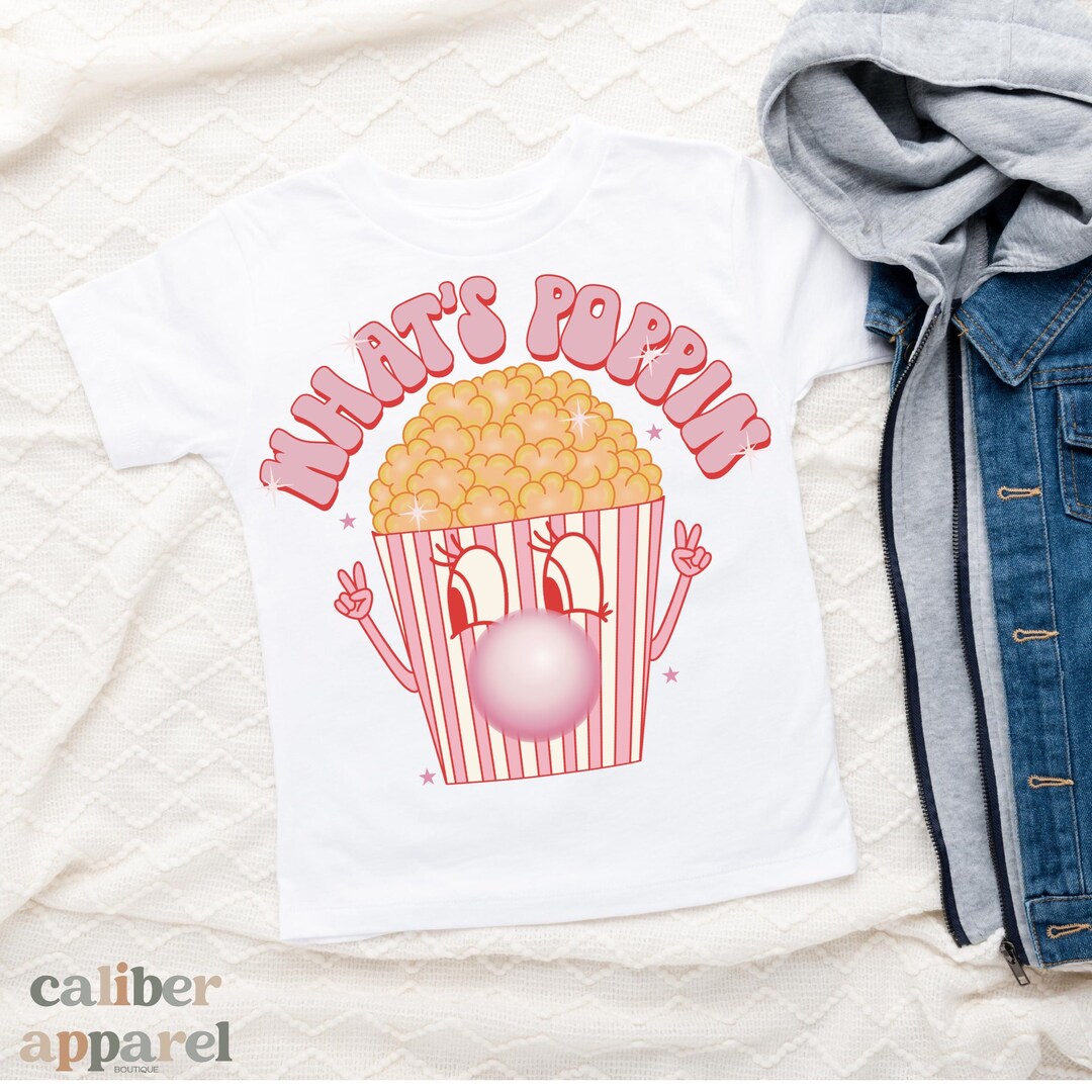 Whats Poppin Slang Cute Popcorn Pun Cute Onesie® Movie Etsy