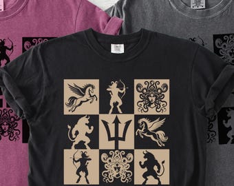 Medusa Graphic Tee, Greek Mythology Shirt, Mythology Lover Gift, Book Lover Gift, Ancient Greece, Greek God, Mythical Creatures Shirt