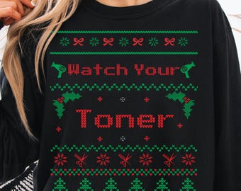 Hair Stylist Christmas Sweatshirt, Funny Hairdresser Gift, Holiday Salon Crewneck, Comfort Colors Hairstylist Shirt, Cosmetology Xmas Tee