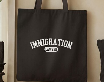Immigration Lawyer Tote Bag, Lawyer Gifts, Law School Graduation, Future Lawyer, Bar Exam Gift, Law Student, Luxury Corporate Gifts, Lawyer