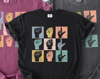 Deaf Awareness Tee, Sign Language Gift, Deaf Culture, Deaf Pride Shirt, ASL Teacher Gift, ASL Sweater, ASL Interpreter Tee, Hard of Hearing