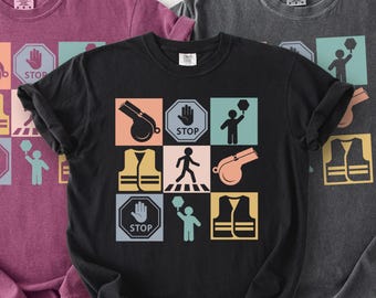 Crossing Guard Shirt, Funny School Staff Tee, Crossing Guard Gift, Appreciation T-Shirt, Crossing Guard Comfort Colors Tee, Coworker Gift,