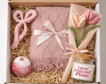 Coffret cadeau pour amoureux des livres, coffret cadeau lecture douillette, kit d'entretien pour rat de bibliothèque, panier Thinking of you, cadeau d'anniversaire pour elle, kit soins personnels, couverture