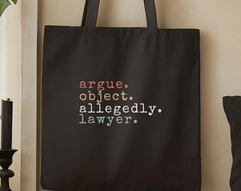Lawyer Tote Bag, Lawyer Gifts, Law School Graduation, Future Lawyer Tote, Attorney Bag, Bar Exam Gift, Law Student, Luxury Corporate Gifts
