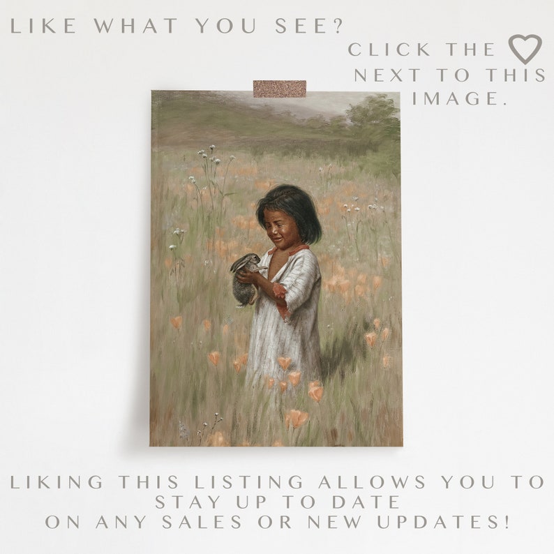 Vintage Girl With Bunny | Antique Painting of a Young Girl & a Rabbit ...