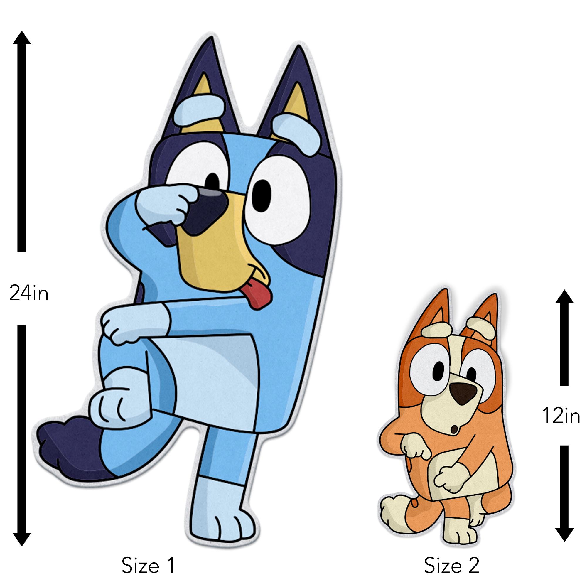 Bluey Character Cutouts Set of 6