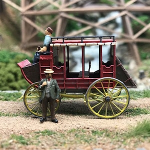HO 1:87 scale Mud wagon Stagecoach 3 seater kit