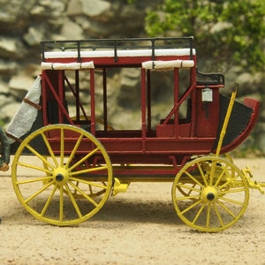 HO 1: 87 Maßstab Schlamm Wagen Postkutsche Henderson Bausatz.