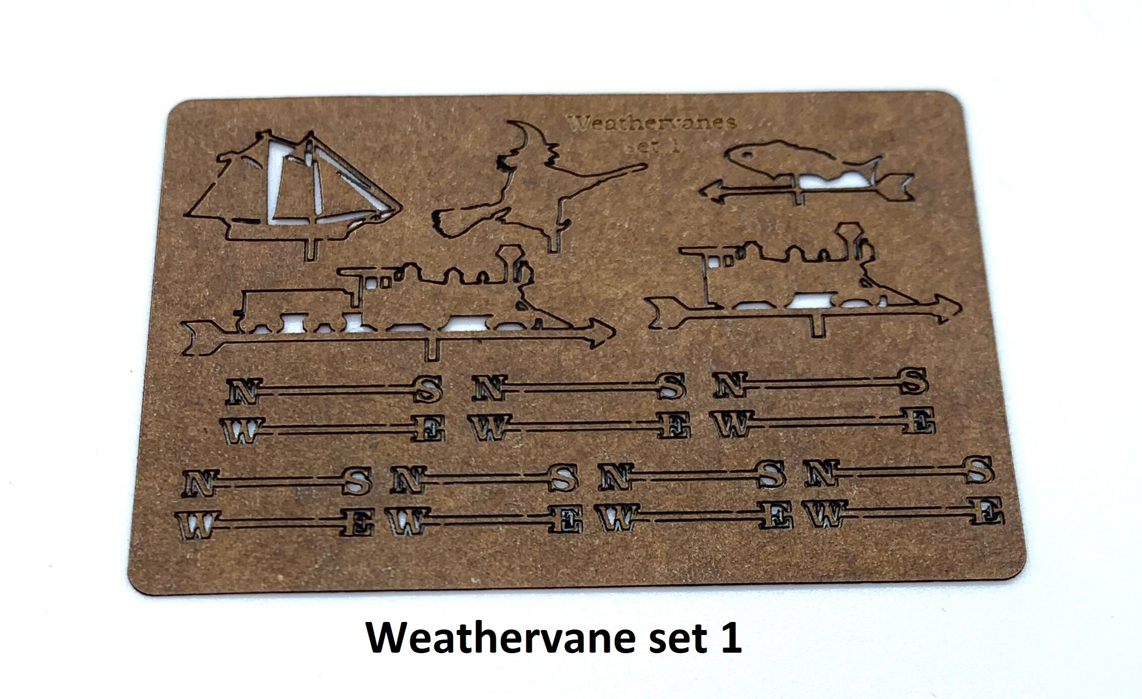 HO 187 Scale Kit Lasercut Weathervanes Set 1 Etsy