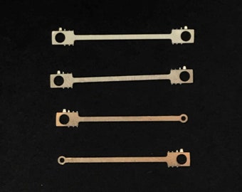 HO 1:87 scale etched replacement side and main rod set for Bachmanns all new tooling HO 4-4-0 American locomotive