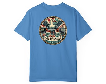 Unisex T-shirt gewichtheffen zeemeeuwstijl | Perfect voor sportliefhebbers, stranddagen, vrijetijdskleding, cadeau voor fitnessliefhebbers, [...]