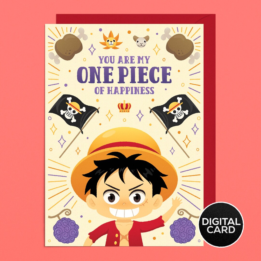 Anime Greeting Card Birthday Card Anniversary Card Instant - Etsy