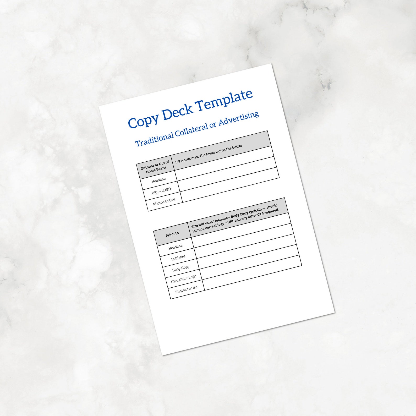 Copy Deck Template Etsy Copy Deck Template Etsy
