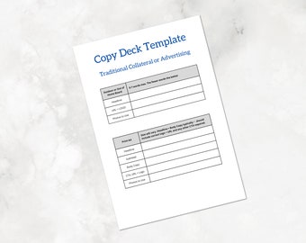 Copy Deck Template Etsy Copy Deck Template Etsy