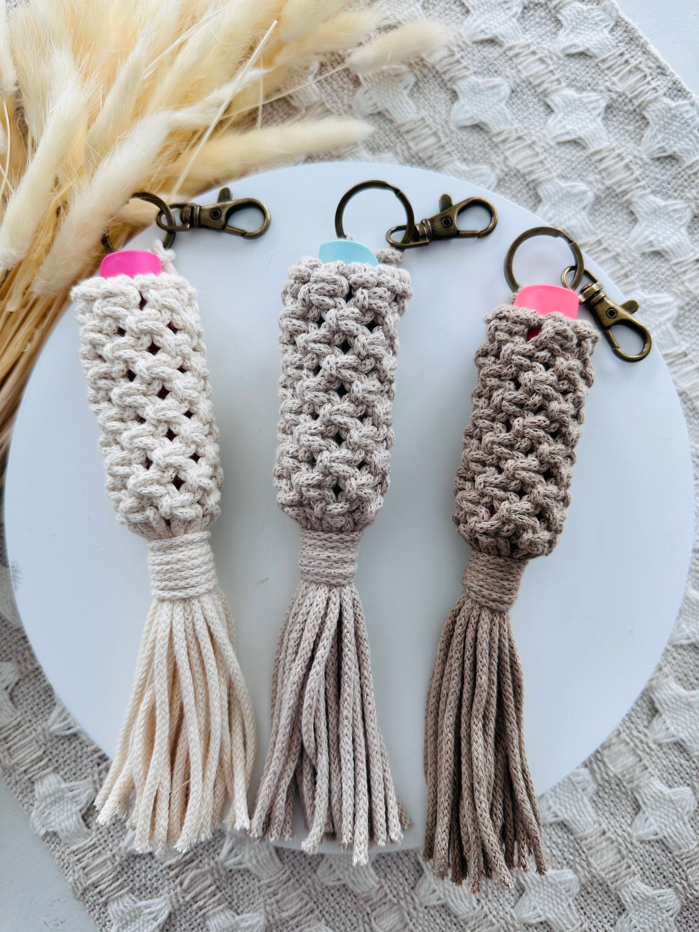 Macrame Lip Balm Holder Etsy