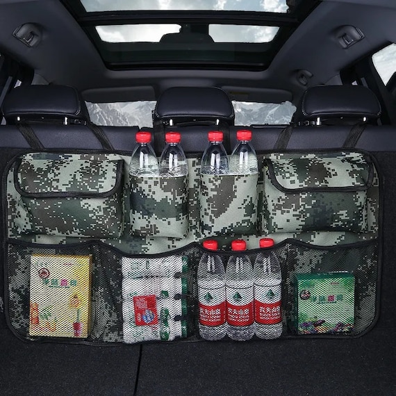 Car Boot Organiser Rear Seat Hanging Military Style Tactical Pockets 4 Colours Available Etsy