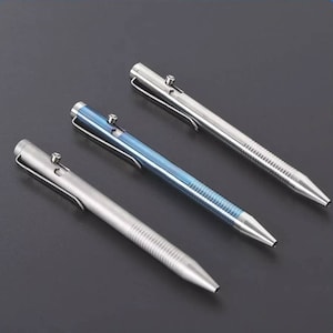 EDC titanium pen met boutwerking | Compact formaat | Balpen | 3 variaties