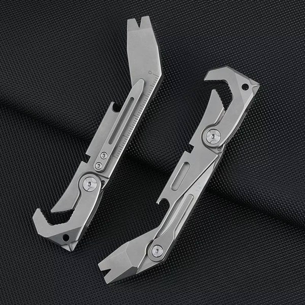 EDC Titanium Pry Bar & Wrench Multi-tool