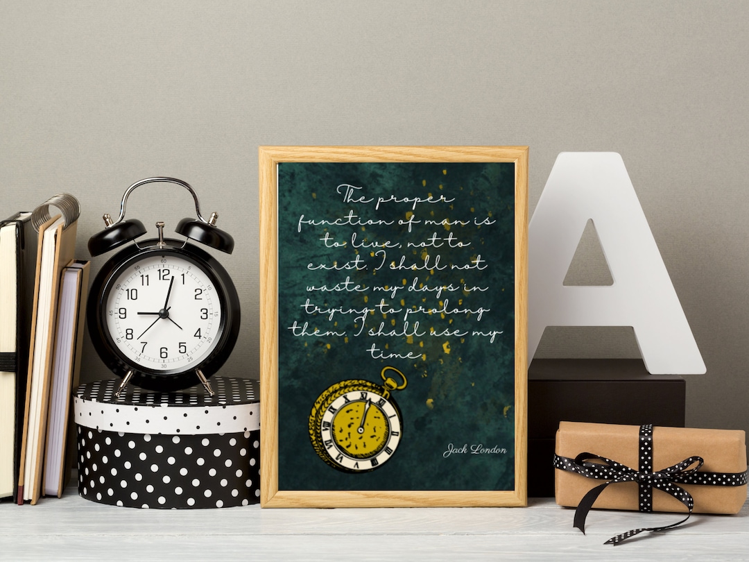 James Bond No Time to Die, Jack London Quote, Emerald Green Wall