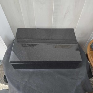 Stone Cremation Box Personalized Black Granite Cremation Urn: Bevel Memorial Stone, Pet ...