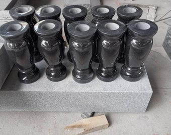 Granite Flower Vase for Headstone Grave Markers, Cemetery Flower Vase, Custom Vase for Gravesite