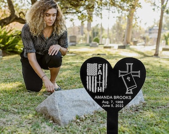 Acrylic Grave Site Marker, Temporary Grave Marker, Laser Cut Acrylic Memorial - Butterfly Grave Marker