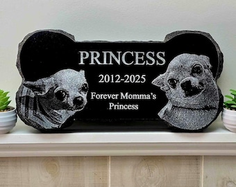 Done Bone Pet Grave Marker, Dog Memorial Stone, Headstone, Pet Loss Garden Memorial, Condolence Gift, Grief Garden Memorial
