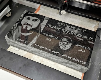 Flat Grave Marker Headstone, Personalized 24x12x4" Standard Memorial Grass Marker Headstone, Condolences Garden Marker, Cemetery Footstone