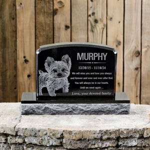 Personalized Laser Engraved Upright Black Granite Headstone | Cemetery Grave Marker | Personalized Custom Tombstone | Infant Memorial Stone