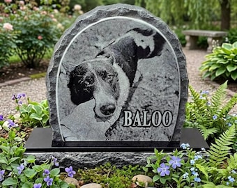 Premium Black Granite Headstone: Custom Laser Engraved Grave Marker, Cemetery Gravestone, Footstone, Memorial Garden Marker, 12x8, 12x12