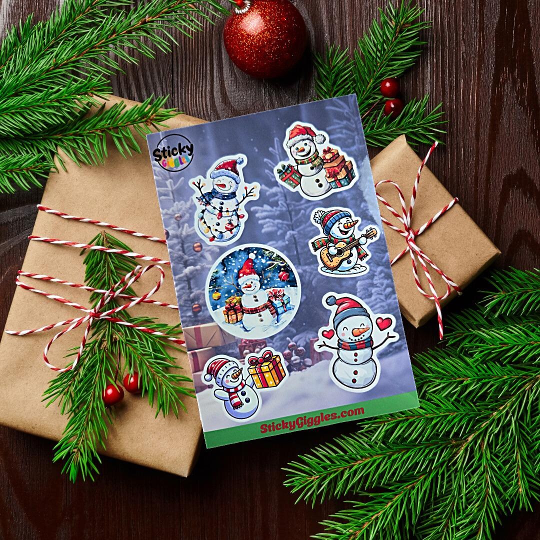 Snowmaker Stickers Snowman Sticker Sheet - Etsy