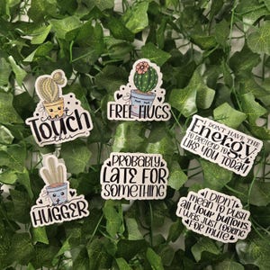 Funny Sarcastic Cactus Stickers