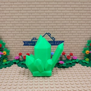 Medium Lego® Inspired Crystal Display Piece 3D Printed Multiple Colors Available