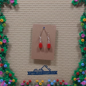 Lego® 1x1 Brick Dangling Earrings Multiple Colors Available Custom Handmade