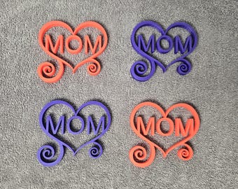 Pieza decorativa en forma de corazón para mamá impresa en 3D