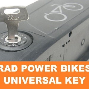 RAD eBike Universal Replacement Battery key for RAD ebikes (FREE bonus gps stickers available)